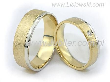 Obrączki ślubne obrączki z brylantem - 0381276o15- 1