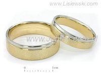 Obrączki ślubne obrączki z brylantem - 0381276o15- 2