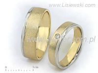 Obrączki ślubne obrączki z brylantem - 0381276o15- 3
