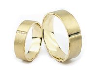 Obrączki ślubne obraczki z diamentami złote żółte złoto 585 - 0481288obr- 3
