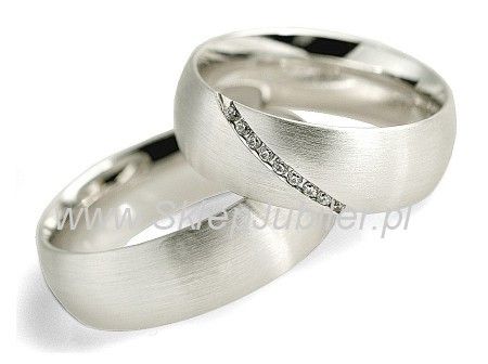 Obrączki ślubne obraczki zloto z diamentami próba 585 - 1081280o- 1