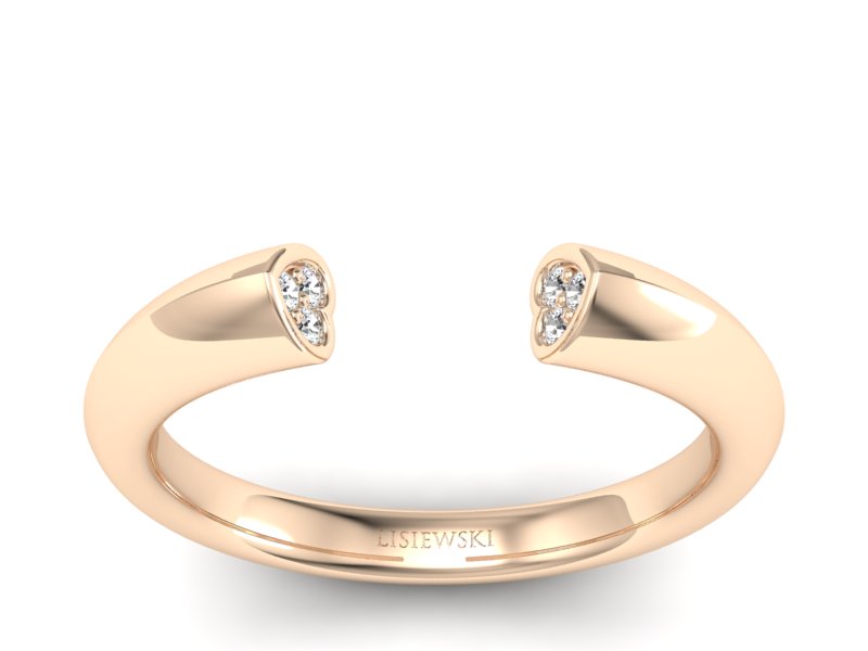 Pierścionek z brylantami złoto - 1110skW_pro