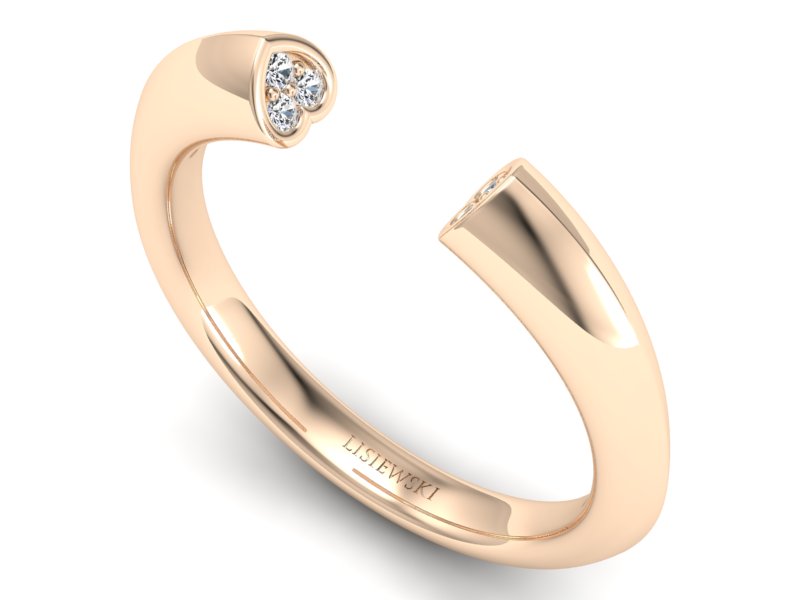 Pierścionek z brylantami złoto - 1110skW_pro — zdjęcie 3