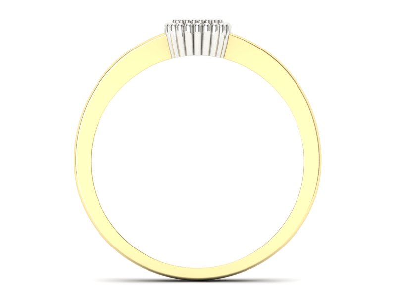 Złoty Pierścionek z brylantem promocja - 1122skW_pro — zdjęcie 2