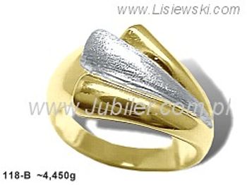 Złoty Pierścionek żółte złoto pr 585 - 118b - 1