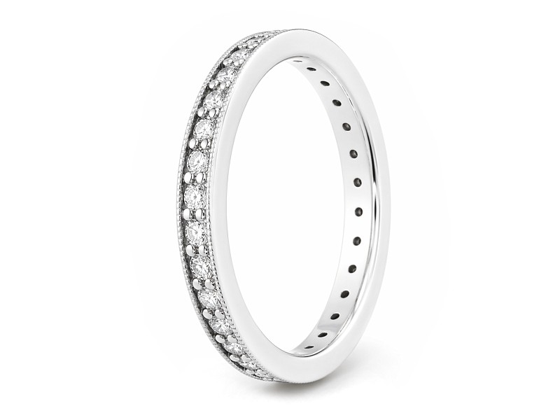 Pierścionek z brylantami białe złoto - 1218bbr_SI_H — zdjęcie 3