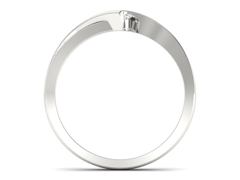 Pierścionek z brylantami białe złoto promocja - 1273skW_pro — zdjęcie 2