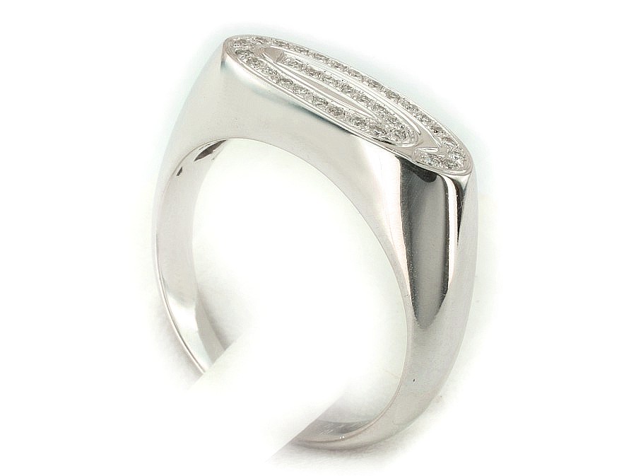 Pierścionek z brylantami białe złoto promocja - 1306skK_pro — zdjęcie 3