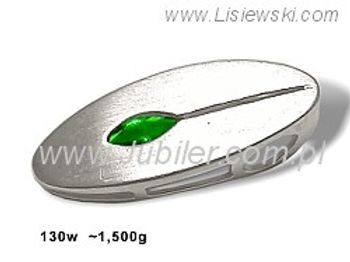 wisiorek srebrny cyrkonie - 130w - 1
