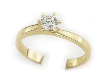 Pierścionek zaręczynowy z brylantem złoto 585 - 1340br_SI_H - 1