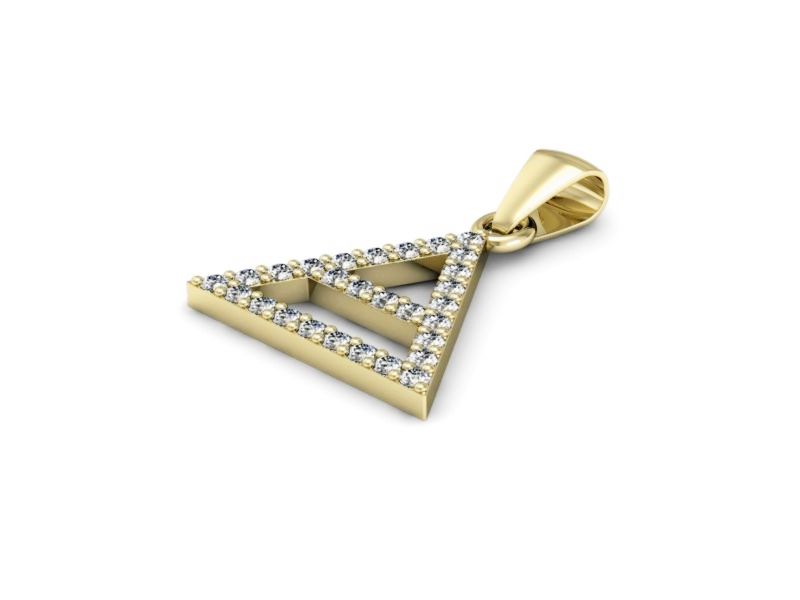 Wisiorek z cyrkoniami - 15353z — zdjęcie 2