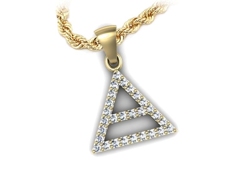 Wisiorek z cyrkoniami - 15353z — zdjęcie 3