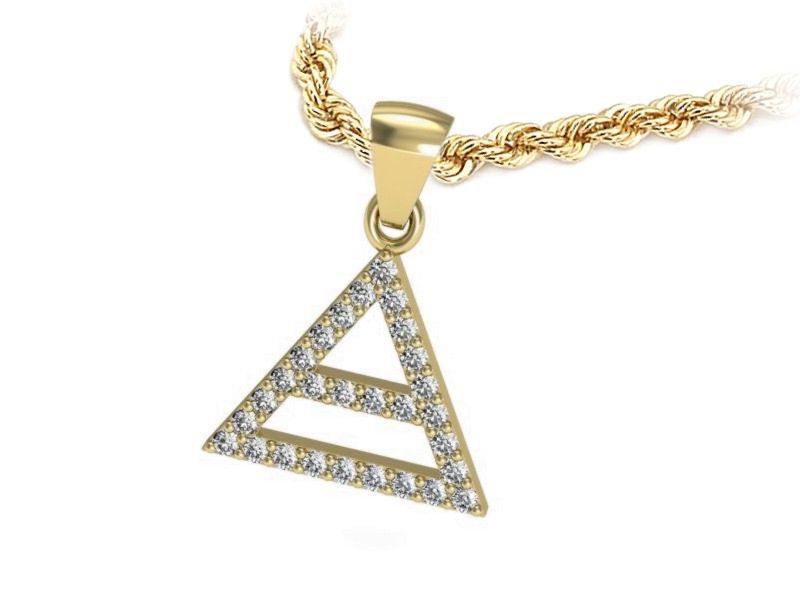 Wisiorek z cyrkoniami - 15353z