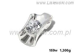 Wisiorek srebrny z cyrkonią - 159w - 1