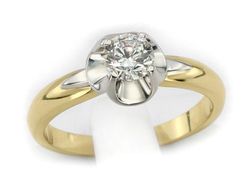 Pierścionek zaręczynowy z diamentem promocja - 1748skW_pro