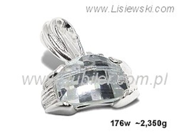 Wisiorek srebrny z cyrkonią biżuteria srebrna próby 925 - 176w