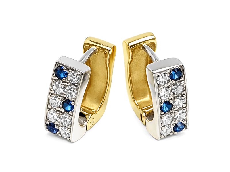 Kolczyki ze spinelami i cyrkoniami - 188k