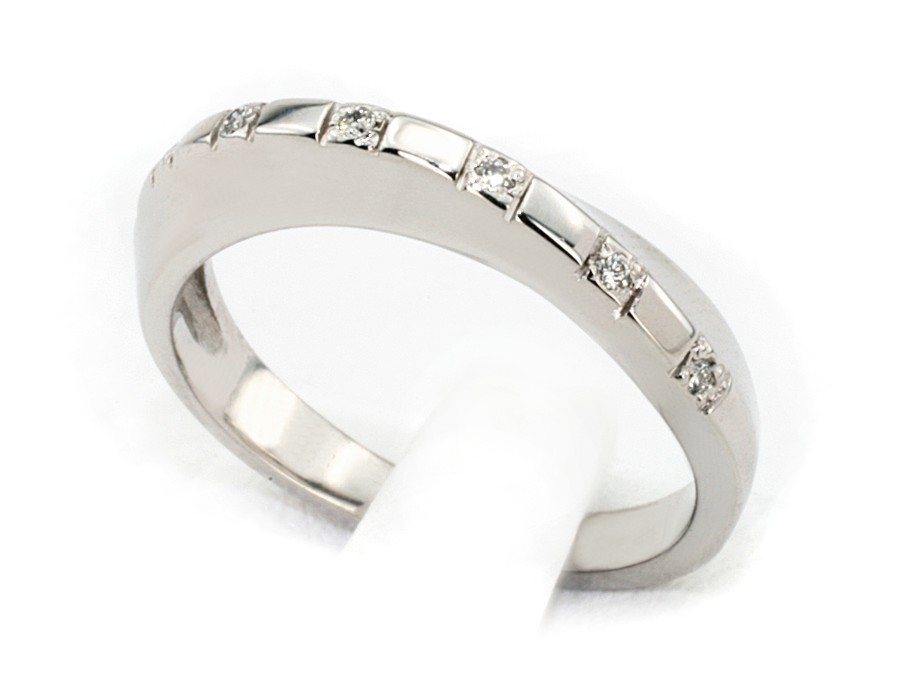 Pierścionek z brylantami białe złoto promocja - 18_b1015_pro