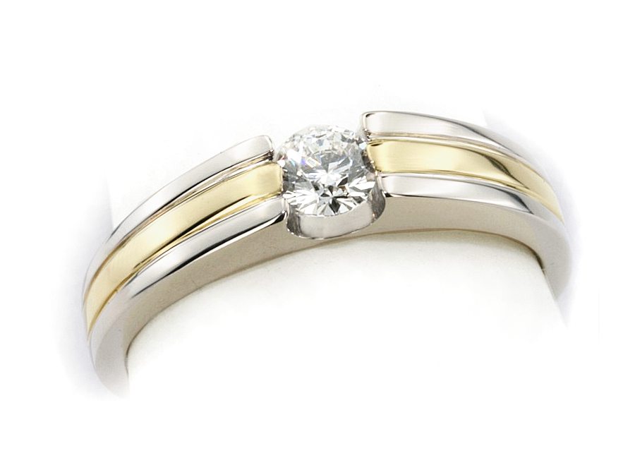 Pierścionek zaręczynowy z brylantem - 20039br_P_I — zdjęcie 3