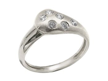 Pierścionek srebrny z cyrkoniami biżuteria srebrna - 2006ag - 1