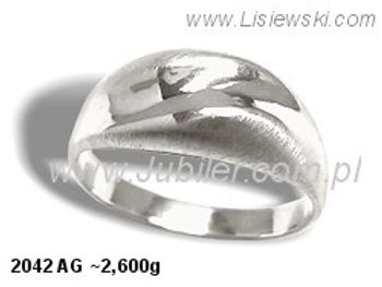 Pierścionek srebrny biżuteria srebrna próby 925 - 2042ag - 1