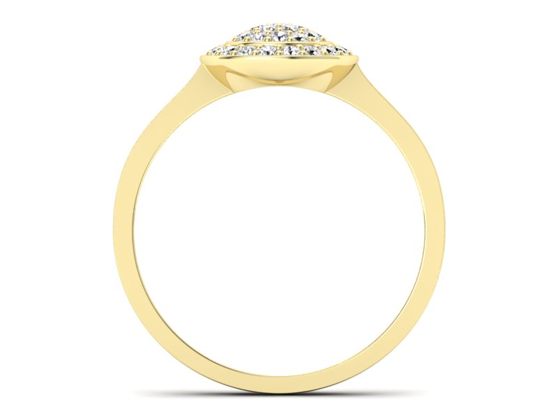 Złoty Pierścionek z brylantami promocja - 2085skwpro — zdjęcie 2