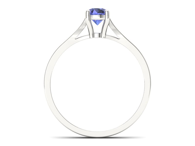 Pierścionek z tanzanitem i brylantami promocja - 2094skwpro — zdjęcie 2