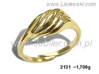 Złoty Pierścionek żółte złoto próby 585 - 2131 - 1