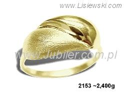 Złoty Pierścionek żółte złoto matowany - 2153