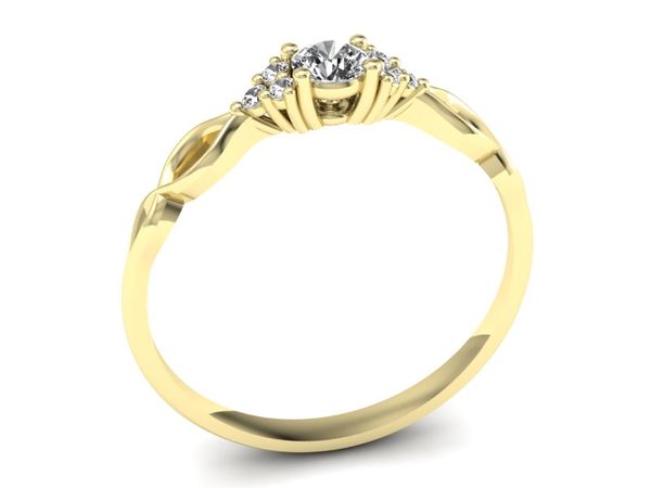 Pierścionek zaręczynowy z diamentami promocja - 2157skwpro