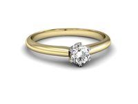 Złoty pierścionek z diamentem promocja - 2168skwpro- 3
