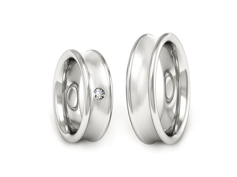 Obrączki ślubne grawer białe złoto - 2181326bmp