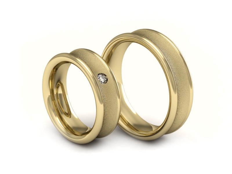 Obrączki z brylantem nowoczesne - 2181326zms — zdjęcie 3