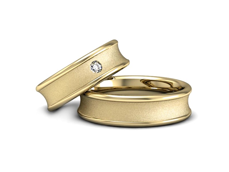 Obrączki z brylantem nowoczesne - 2181326zms — zdjęcie 2