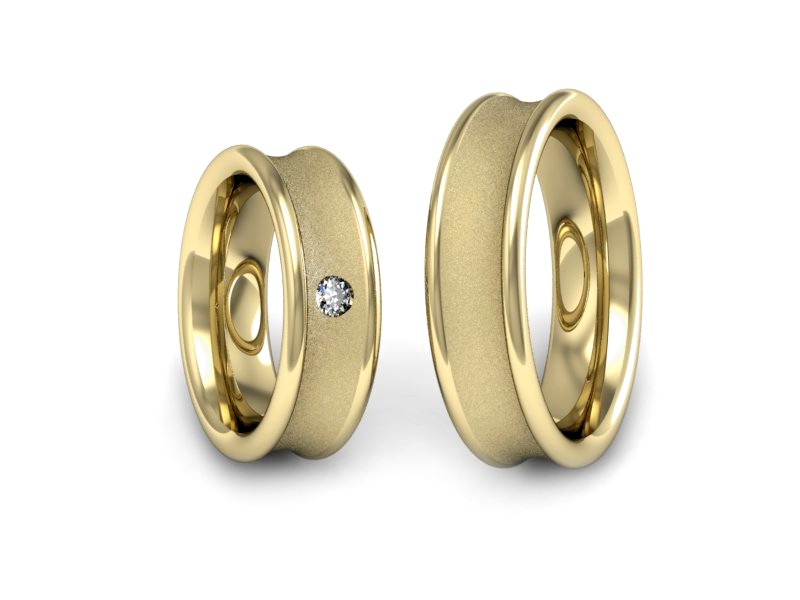 Obrączki z brylantem nowoczesne - 2181326zms