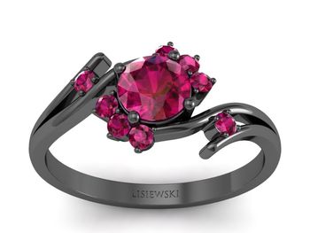 Pierścionek zaręczynowy z rubinami promocja - 2202skwpro - 1
