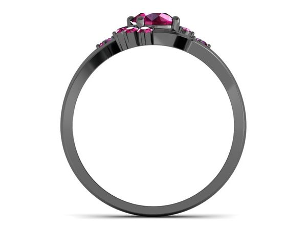Pierścionek zaręczynowy z rubinami promocja - 2202skwpro