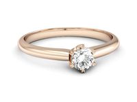 Pierścionek zaręczynowy z diamentem różowe złoto promocja - 2208skwpro- 2