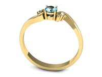pierścionek zaręczynowy z topazem i brylantami promocja - 2220skwpro- 3