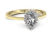 pierścionek z diamentami żółte złoto promocja - 2233skwpro - 2
