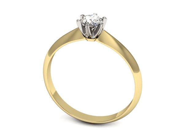 Pierścionek zaręczynowy z diamentem promocja - 2240skwpro