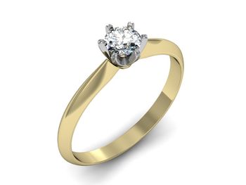 Pierścionek zaręczynowy z diamentem promocja - 2265skwpro - 1