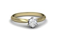 Pierścionek zaręczynowy z diamentem zloty 14k promocja - 2265skwpro- 3