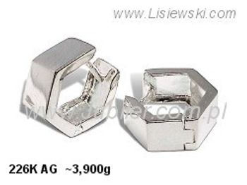 Kolczyki srebrne cyrkonie biżuteria srebro 925 - 226kag - 1