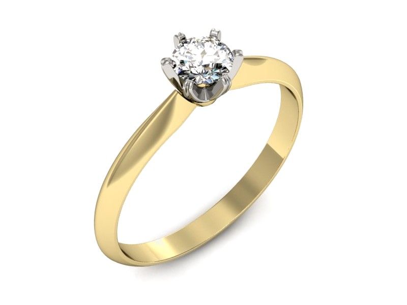 Pierścionek zaręczynowy z diamentem - 2279skwpro