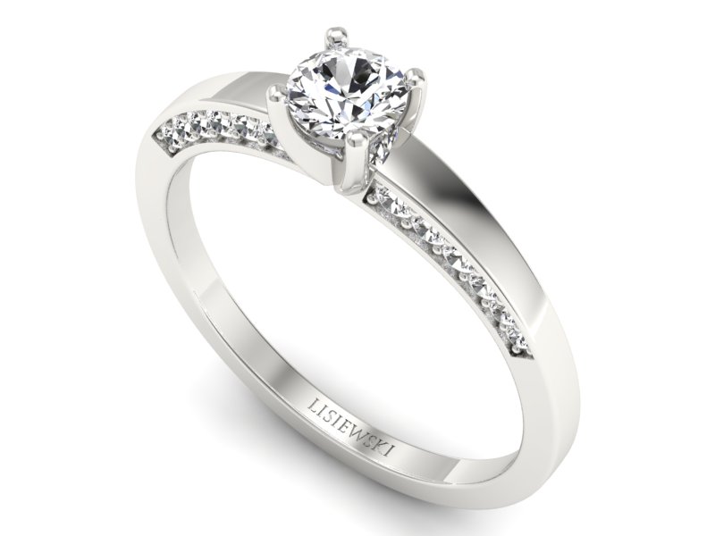 Pierścionek z brylantami białe złoto promocja - 2294skwpro — zdjęcie 3