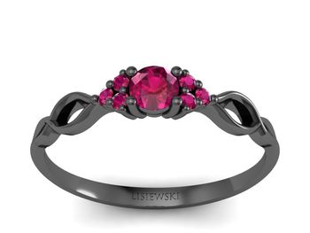 Pierścionek zaręczynowy z rubinami promocja - 2296skwpro - 1