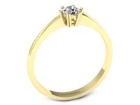 Złoty pierścionek z diamentem promocja - 2309skwpro- 3