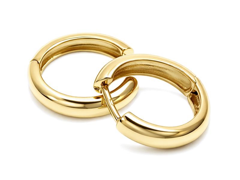 Złote kolczyki z cyrkoniami żółte złoto - 232k