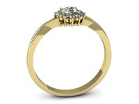 Pierścionek zaręczynowy z brylantami złoto proba 585 promocja - 2331skwpro- 3